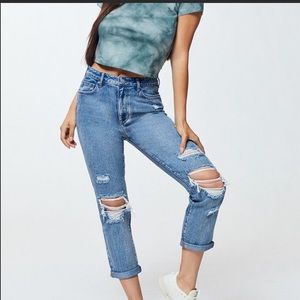 Pacsun Distressed Denim Mom Jeans